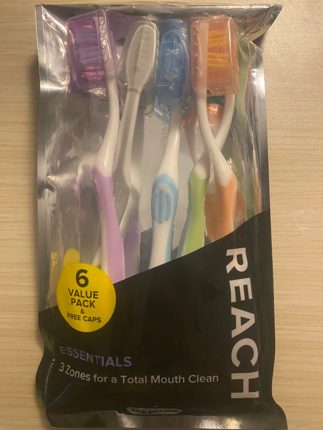 Reach Essentials Toothbrushes - 5 Value Pack (Medium)