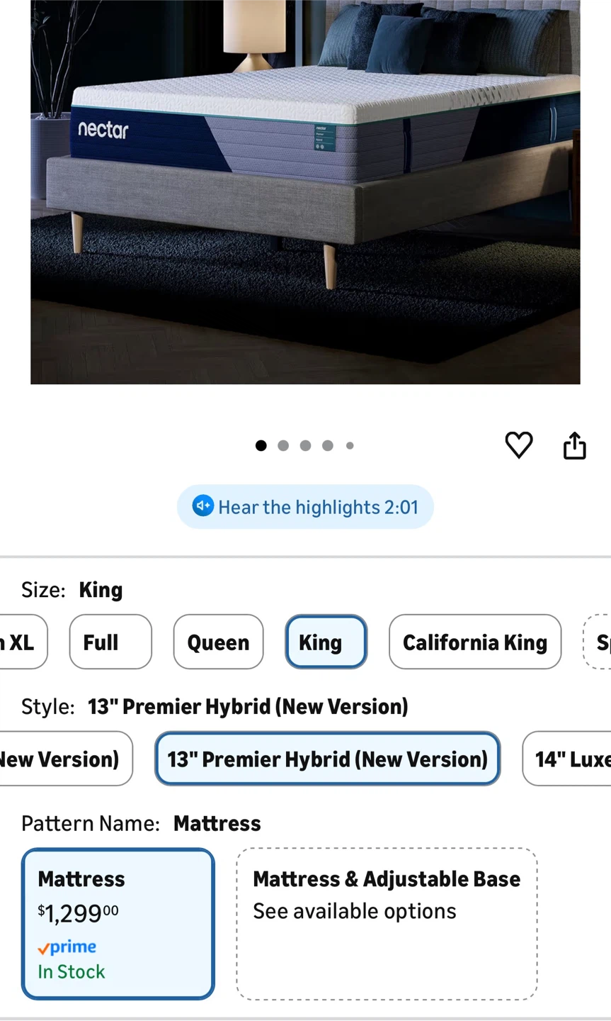 Nectar Premier Hybrid  King Mattress - photo 5