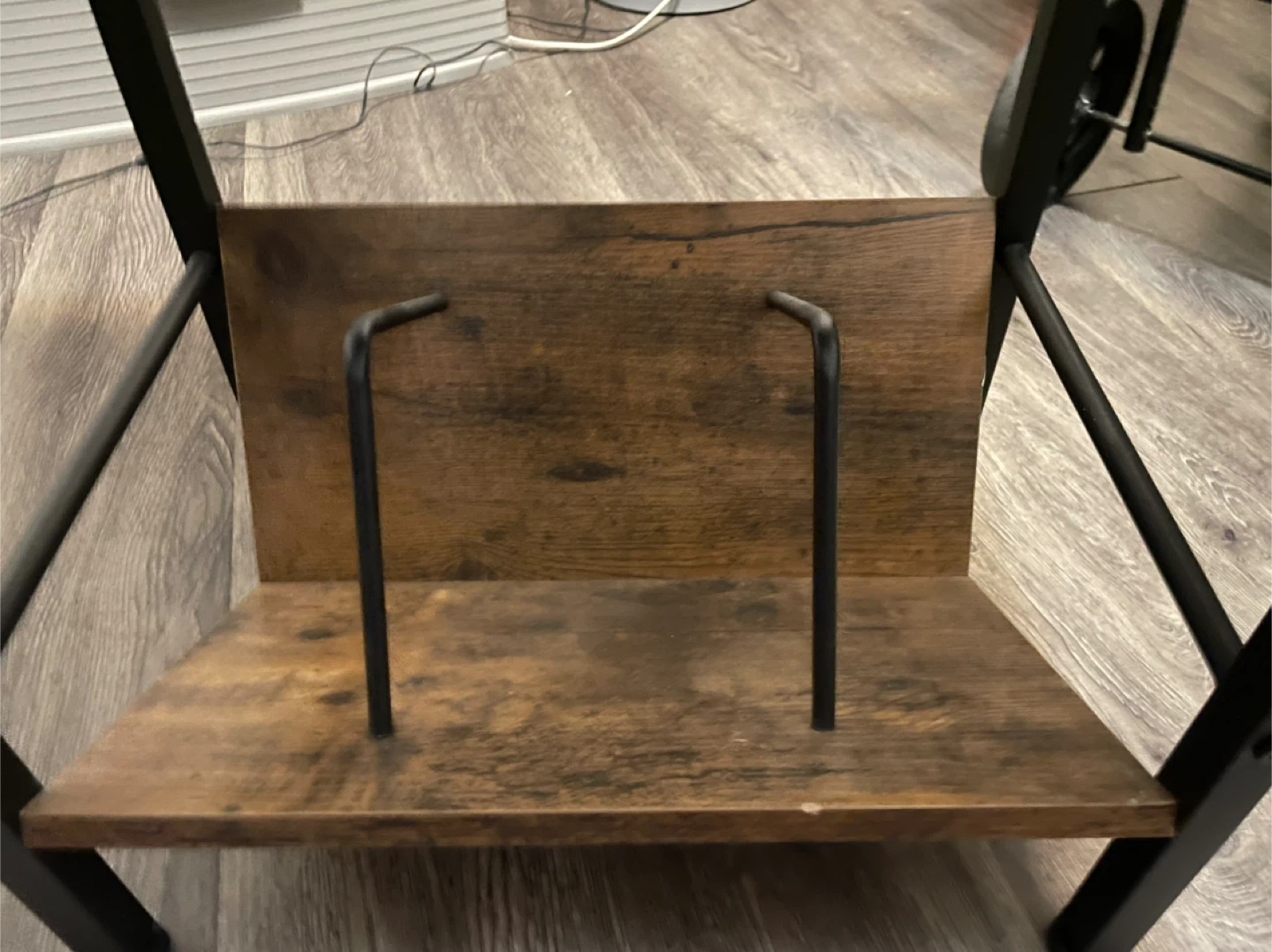 Rustic Wood End Table with Drawer🥕 - photo 4