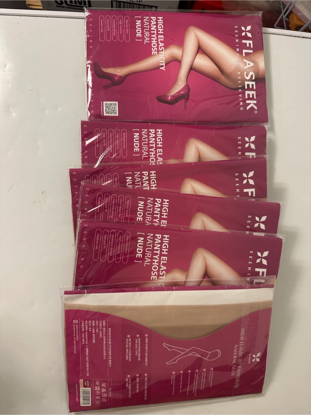6pairs - High Elasticity Natural Nude Pantyhose