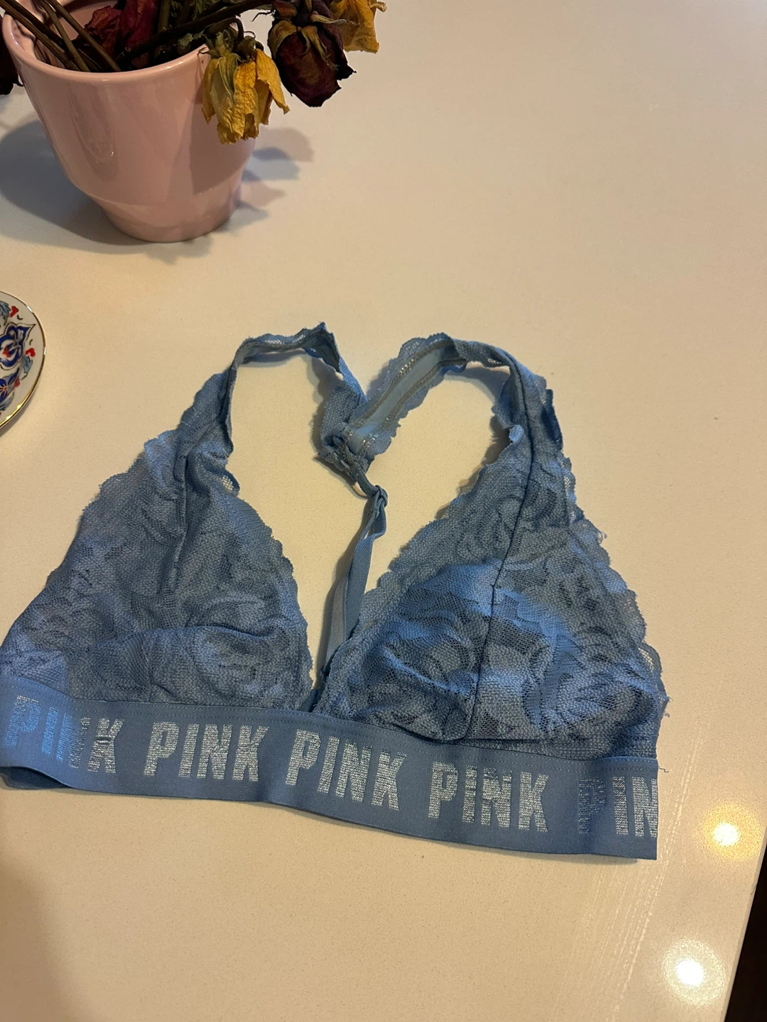 Victoria's Secret PINK Blue Lace Bralette