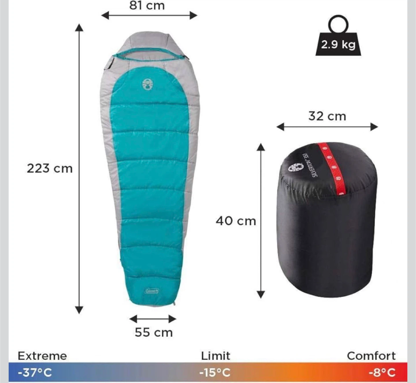 Coleman Silverton 350 Sleeping Bag