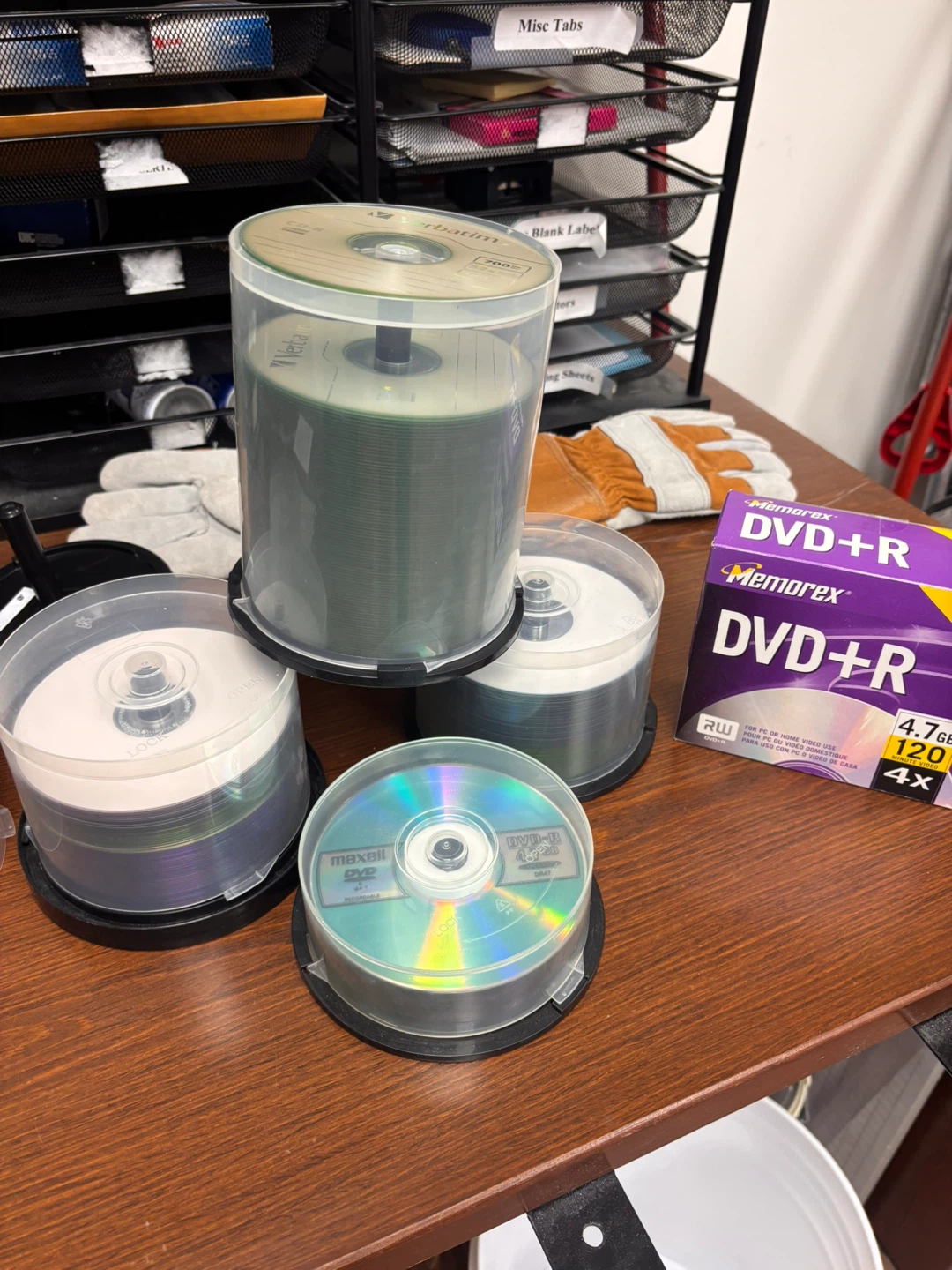Memorex & Maxell DVD-R Disc Lot