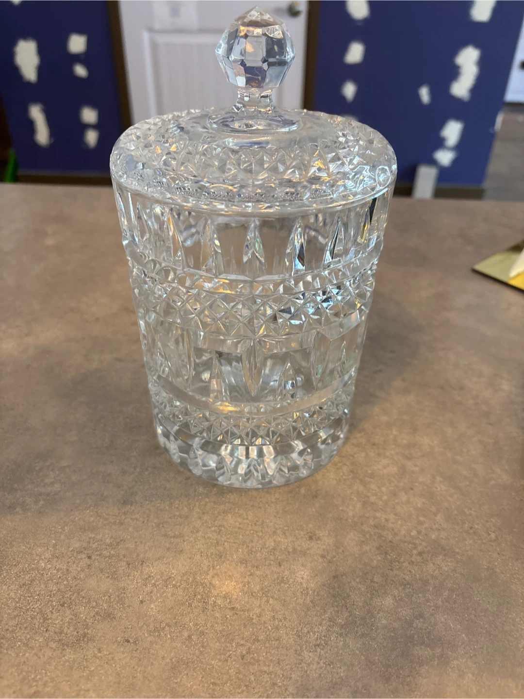Crystal Candy Dish with Lid