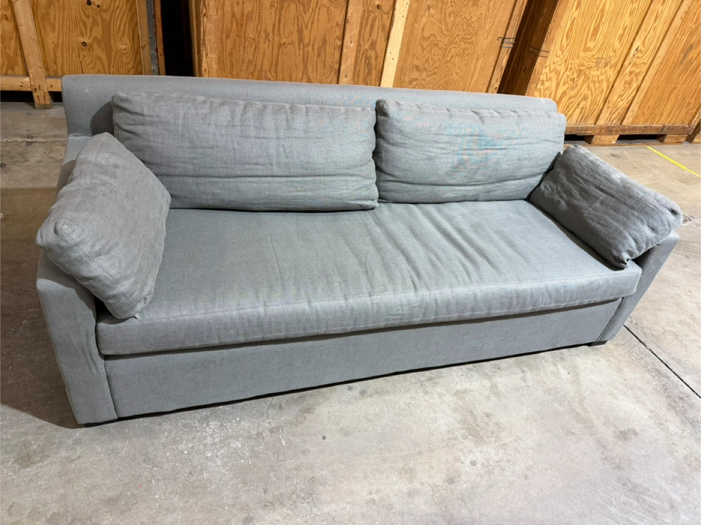 Grey Sofa - 6'10" Long
