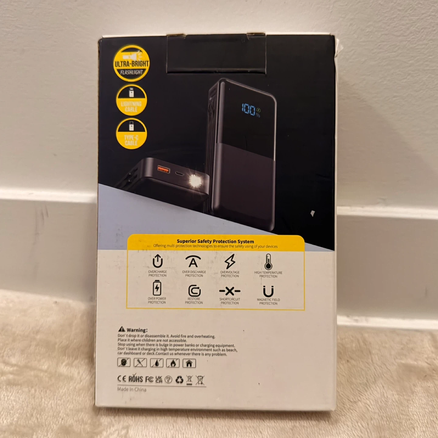 Portable Power Bank with Built-in Flashlight - photo 3