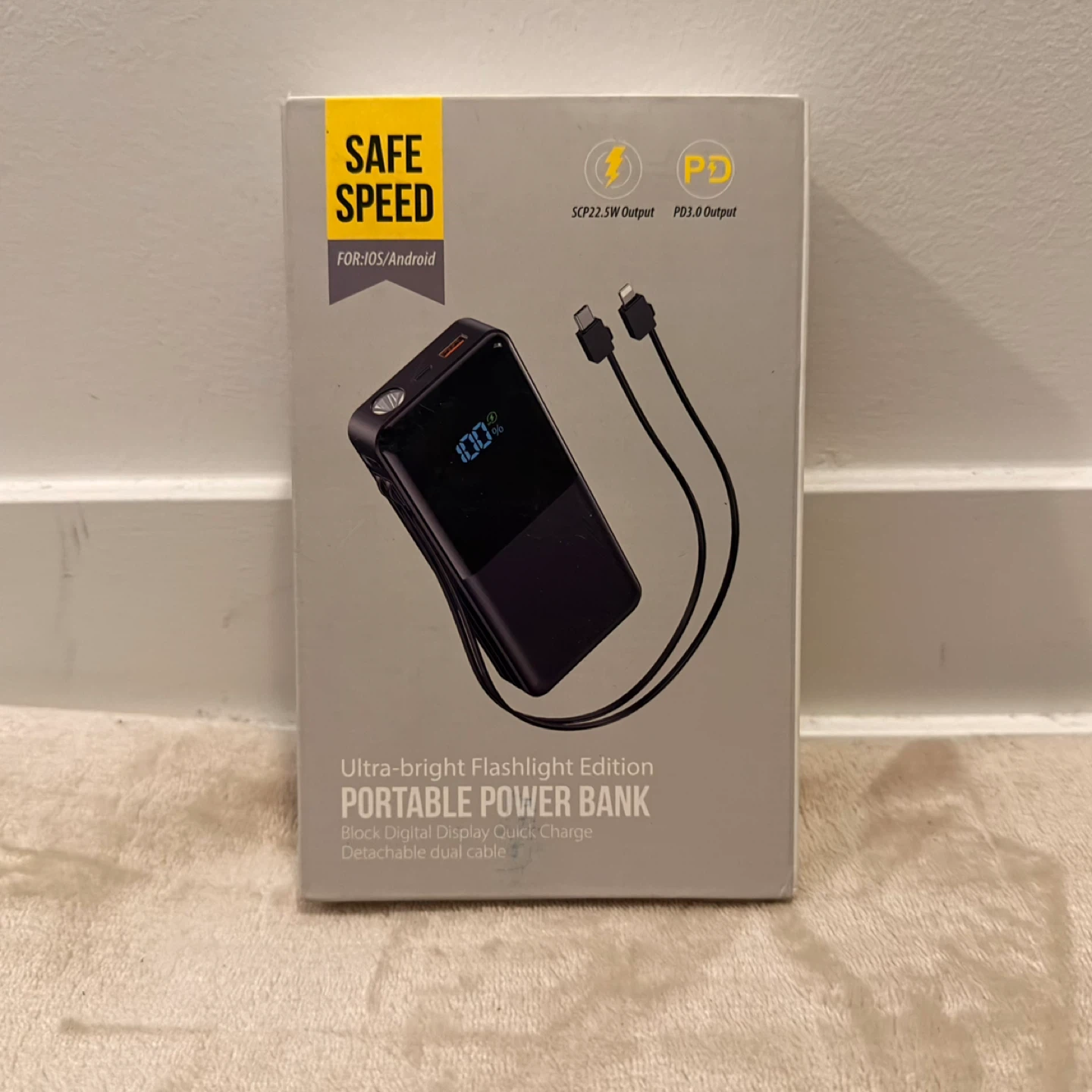 Portable Power Bank with Built-in Flashlight - photo 2
