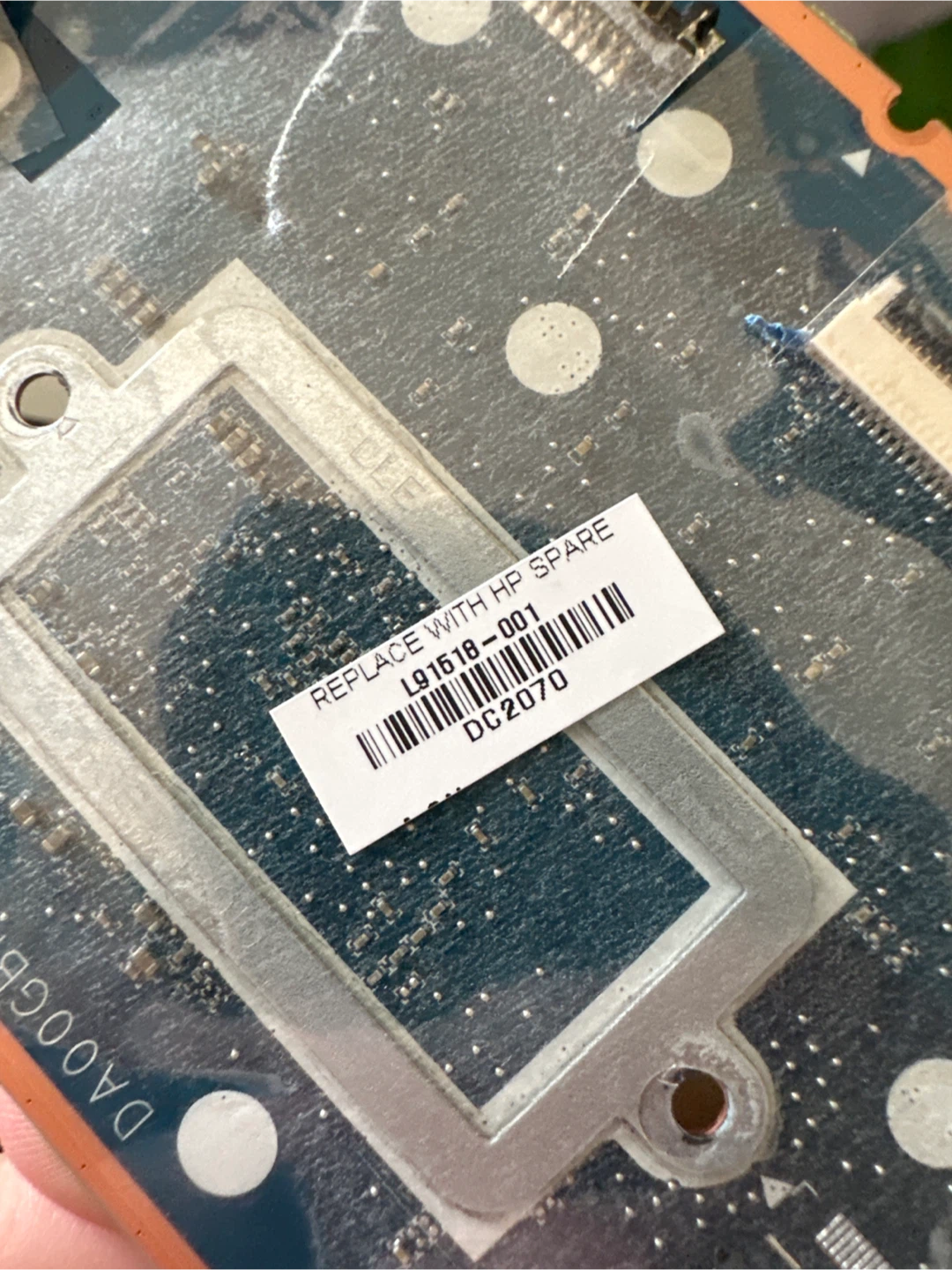 HP Laptop Motherboard L91618-001 with Wi-Fi Card and Speakers - photo 3