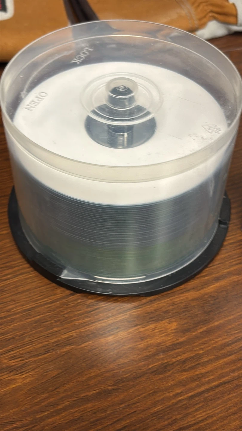 Blank Recordable CDs/DVDs Spindle with disks