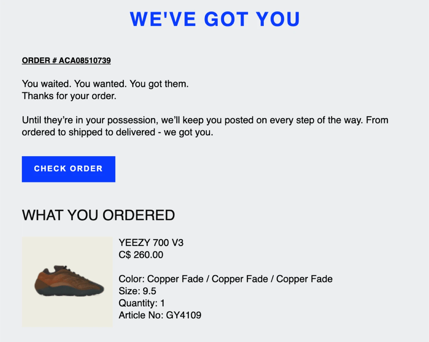 Adidas Yeezy 700 V3 Men Size 9.5 Copper Fade - photo 2