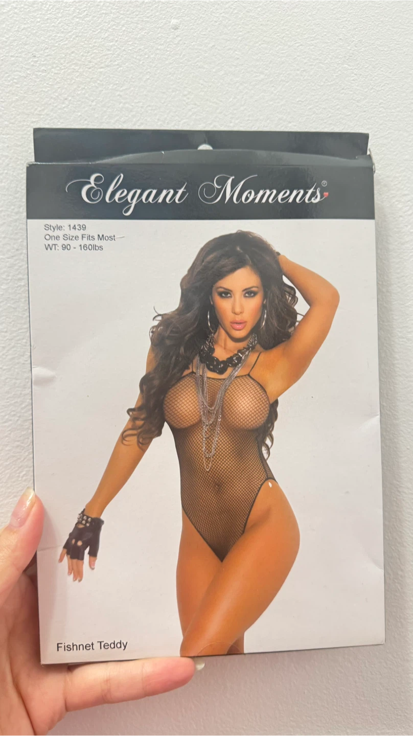 Elegant Moments Fishnet Teddy Style #1439 One Size Fits Most - photo 2