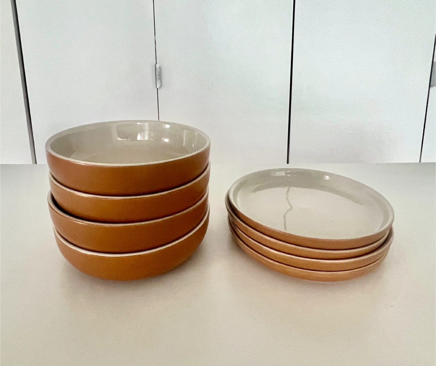 West Elm pasta bowls and side plates (4 of each)