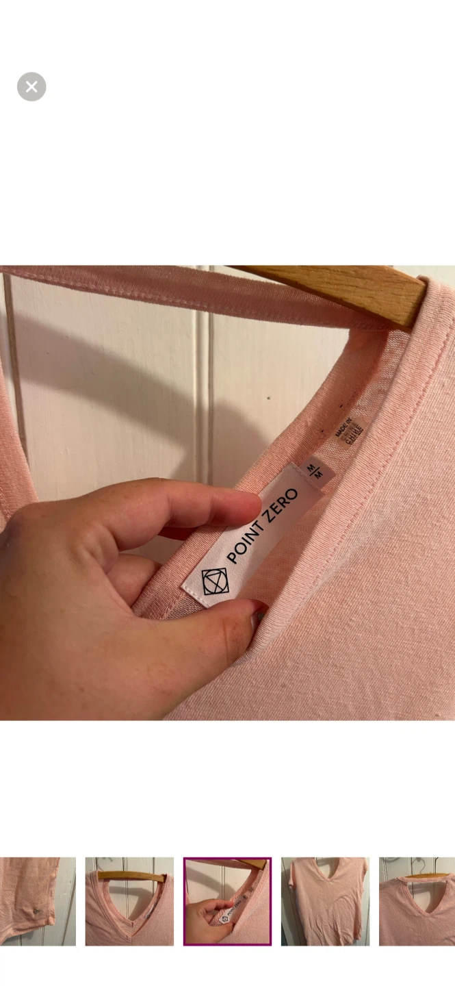 Point Zero Pink V-Neck T-Shirt - photo 5