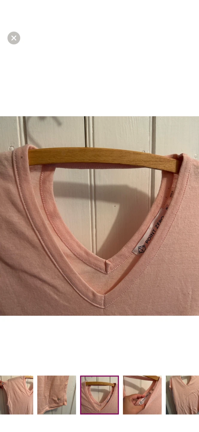 Point Zero Pink V-Neck T-Shirt - photo 4