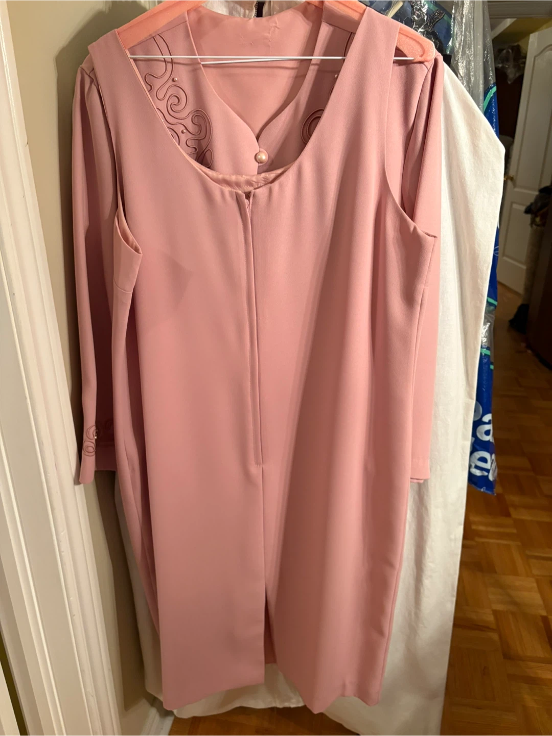Women's Dress & Jacket Outfit with Pearl Embellishments - photo 3