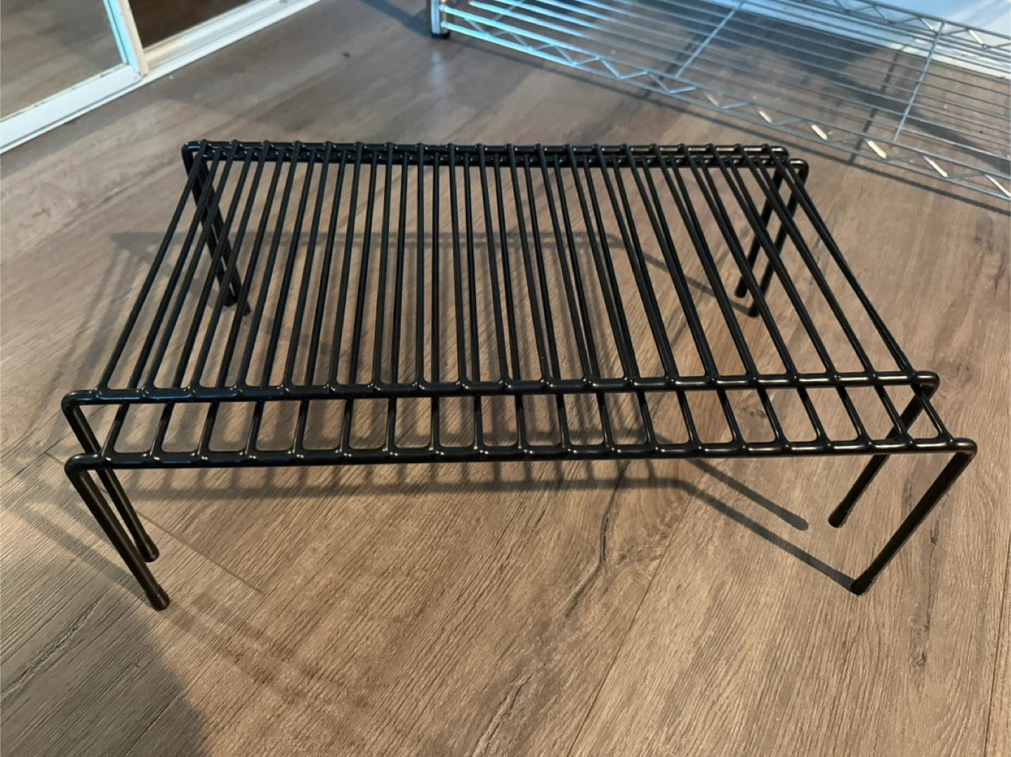 Set of 2 Black Wire Shelf Risers - photo 2