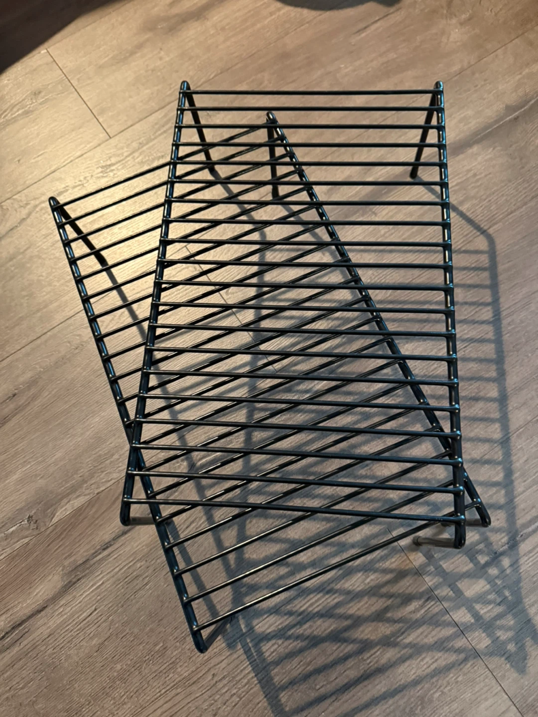 Set of 2 Black Wire Shelf Risers - photo 3