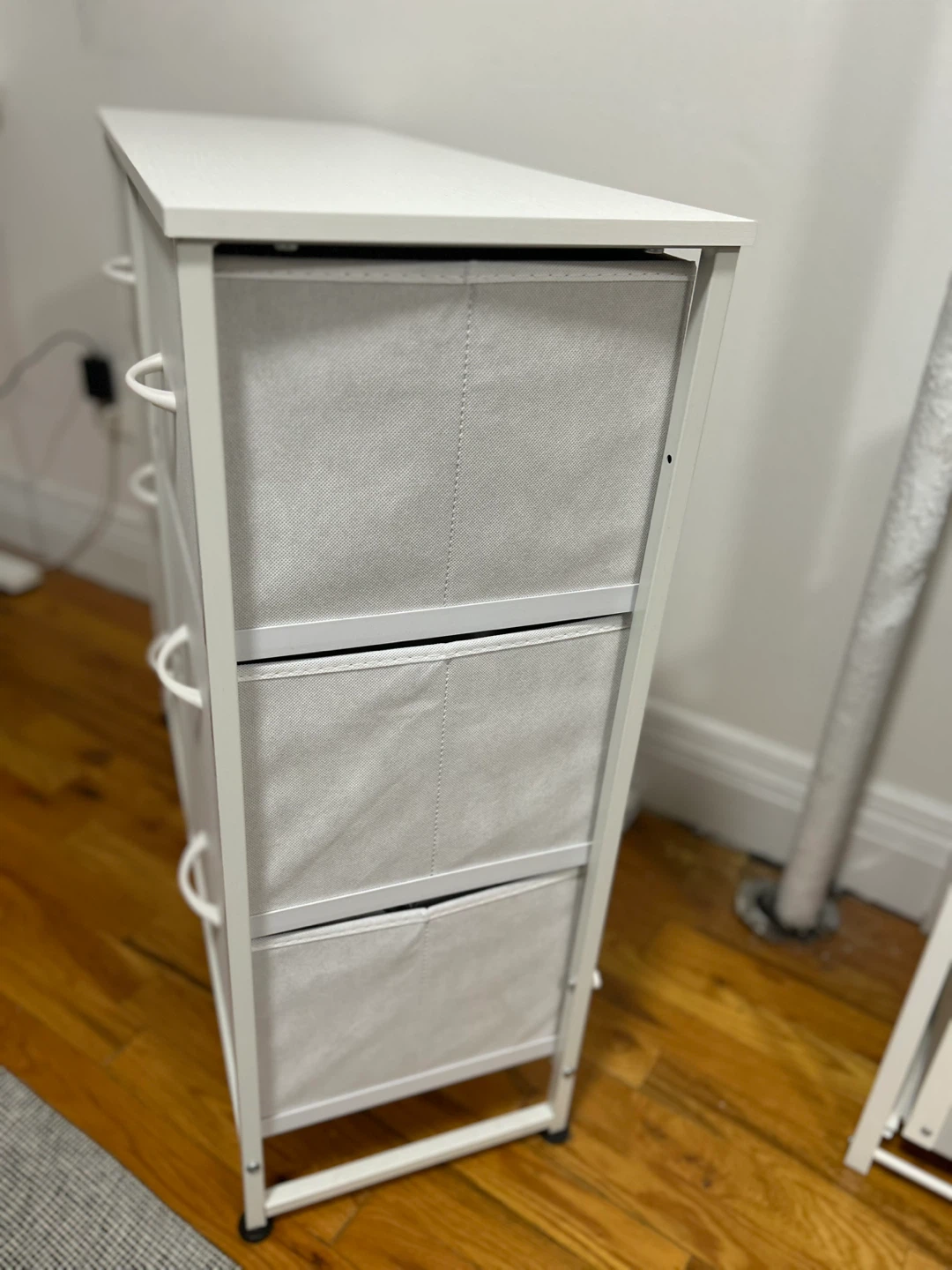 White 6-Drawer Fabric Dresser - photo 2