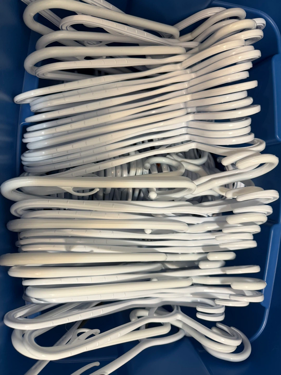 Bulk White Plastic Hangers - photo 3