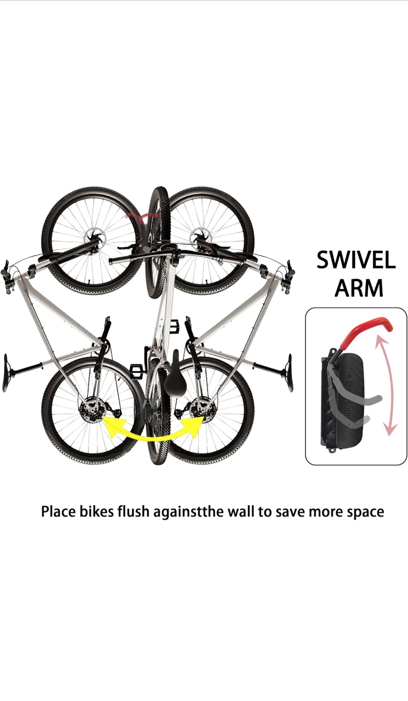 UmeHome Wall Mount Swivel Bike Rack (Set of 4) - photo 5