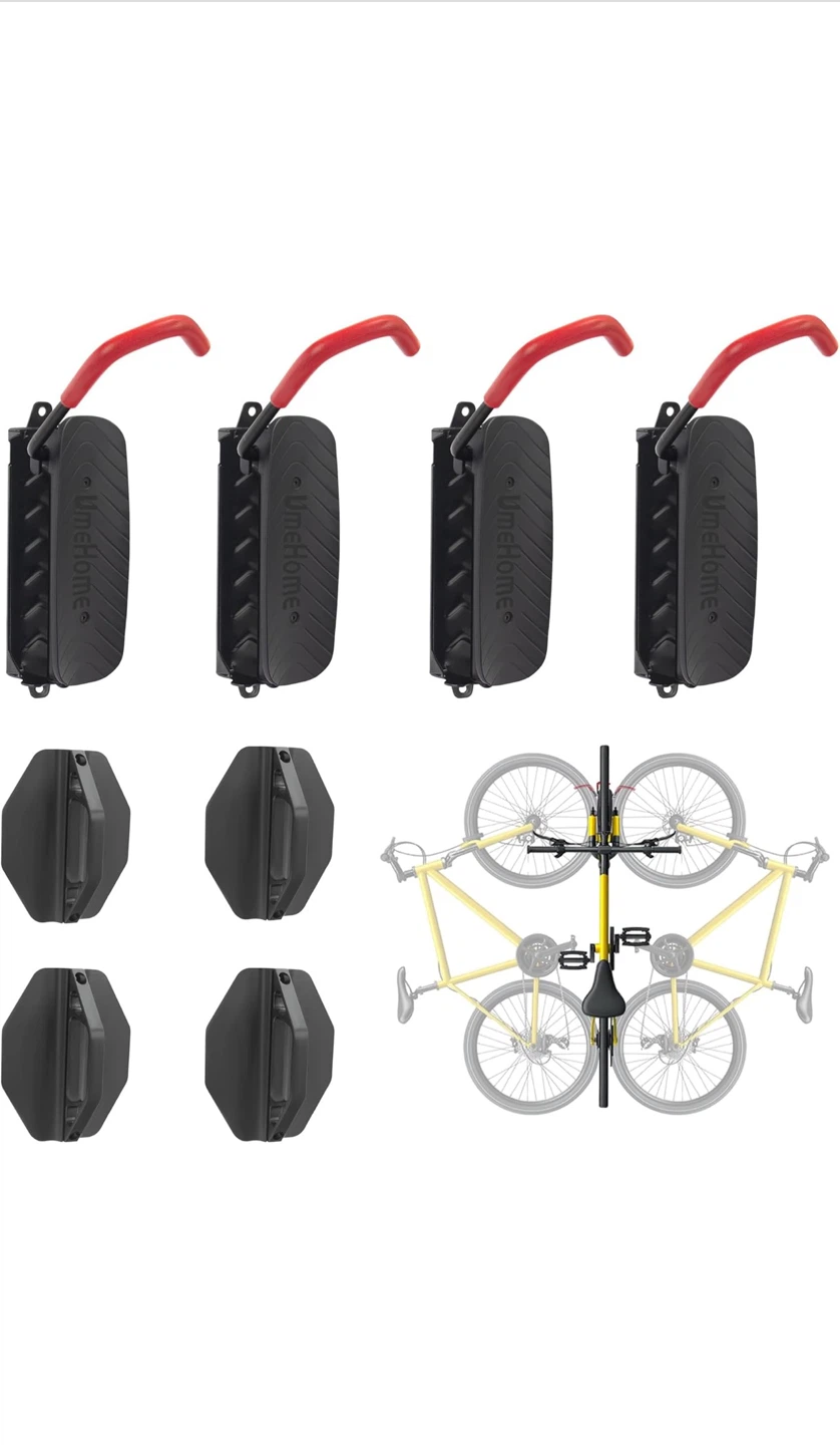 UmeHome Wall Mount Swivel Bike Rack (Set of 4) - photo 2