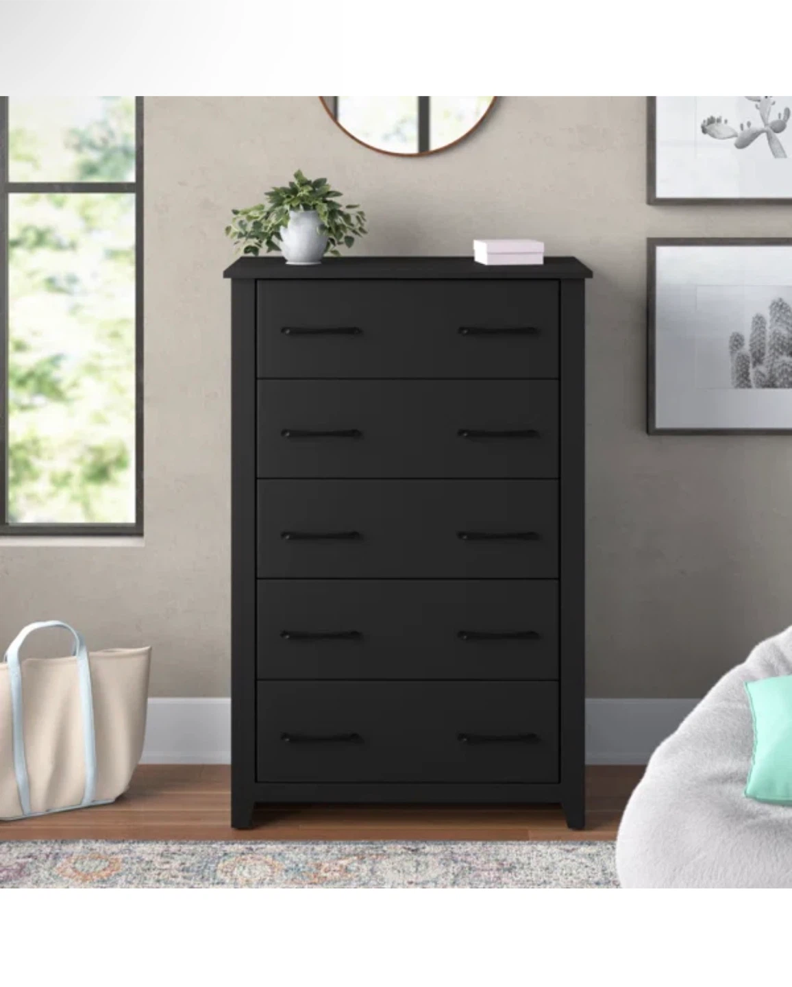 Walter Black 5-Drawer Dresser - photo 4