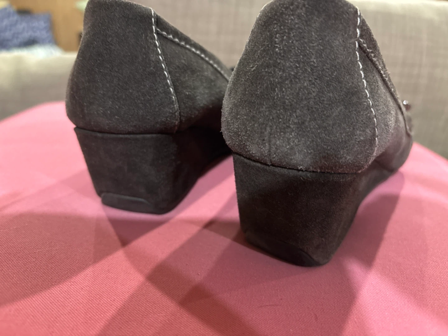 Marc Fisher Suede Wedge Loafers - photo 2