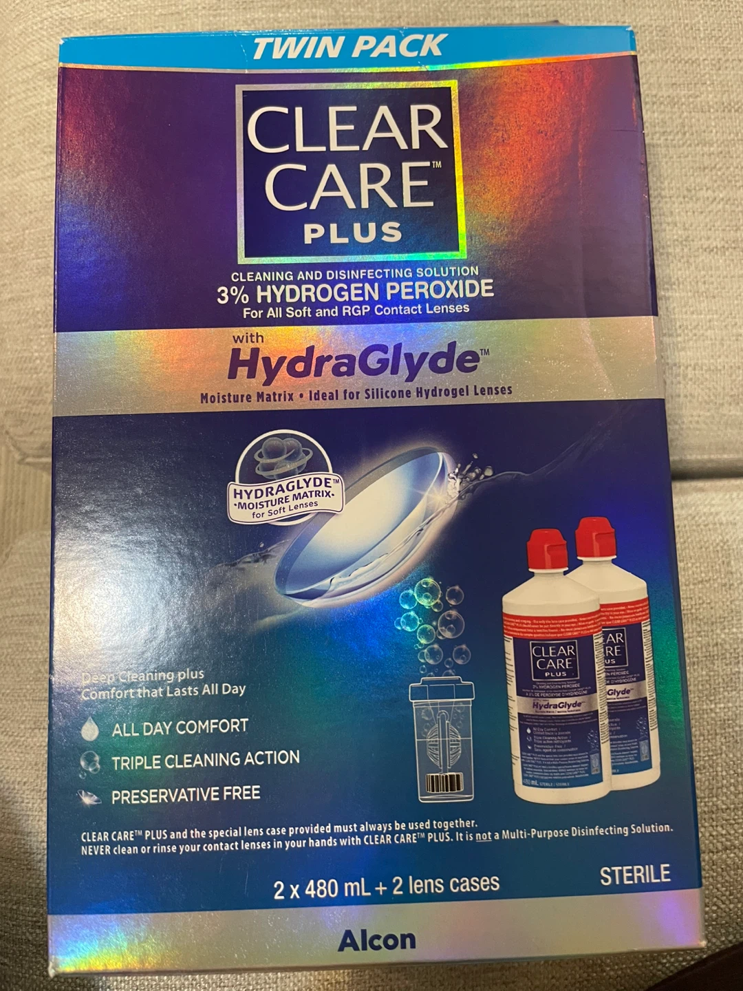 Clear Care Plus Contact Lens Solution 1 Bottle