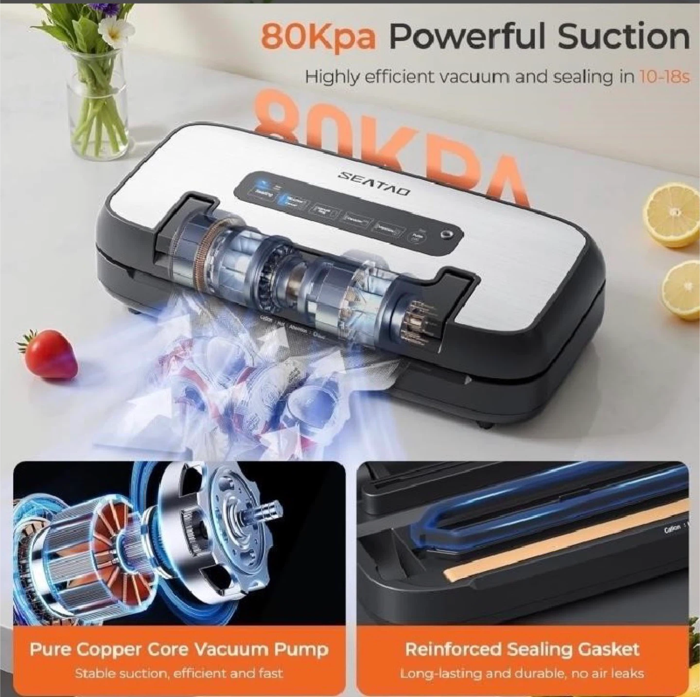 SEATAO 7-in-1 Multi-function Vacuum Sealer - photo 3