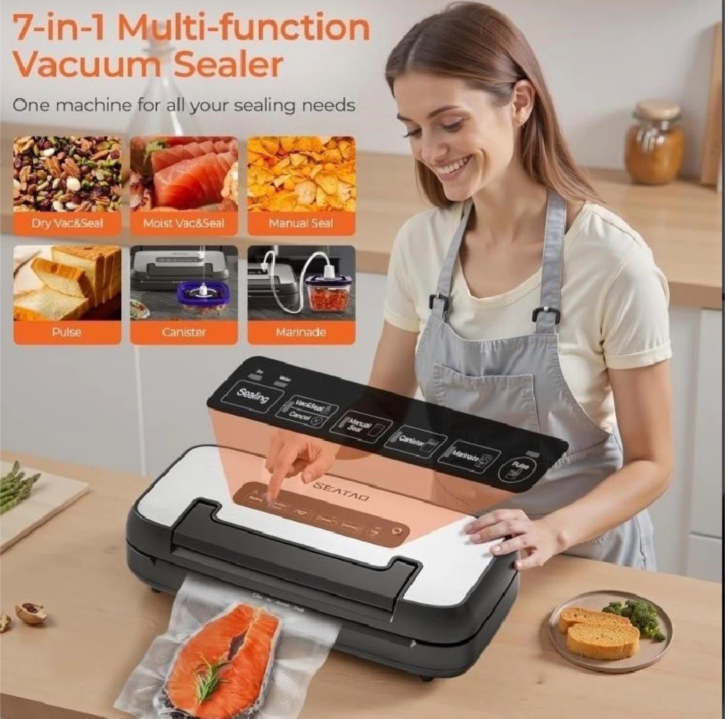SEATAO 7-in-1 Multi-function Vacuum Sealer