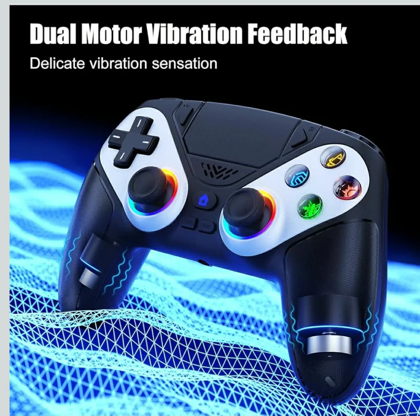 Wireless Gaming Controller with Dual Motor Vibration - photo 5