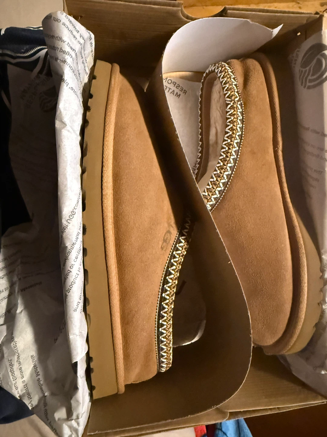 UGG Brown Suede Lined Slippers - photo 5