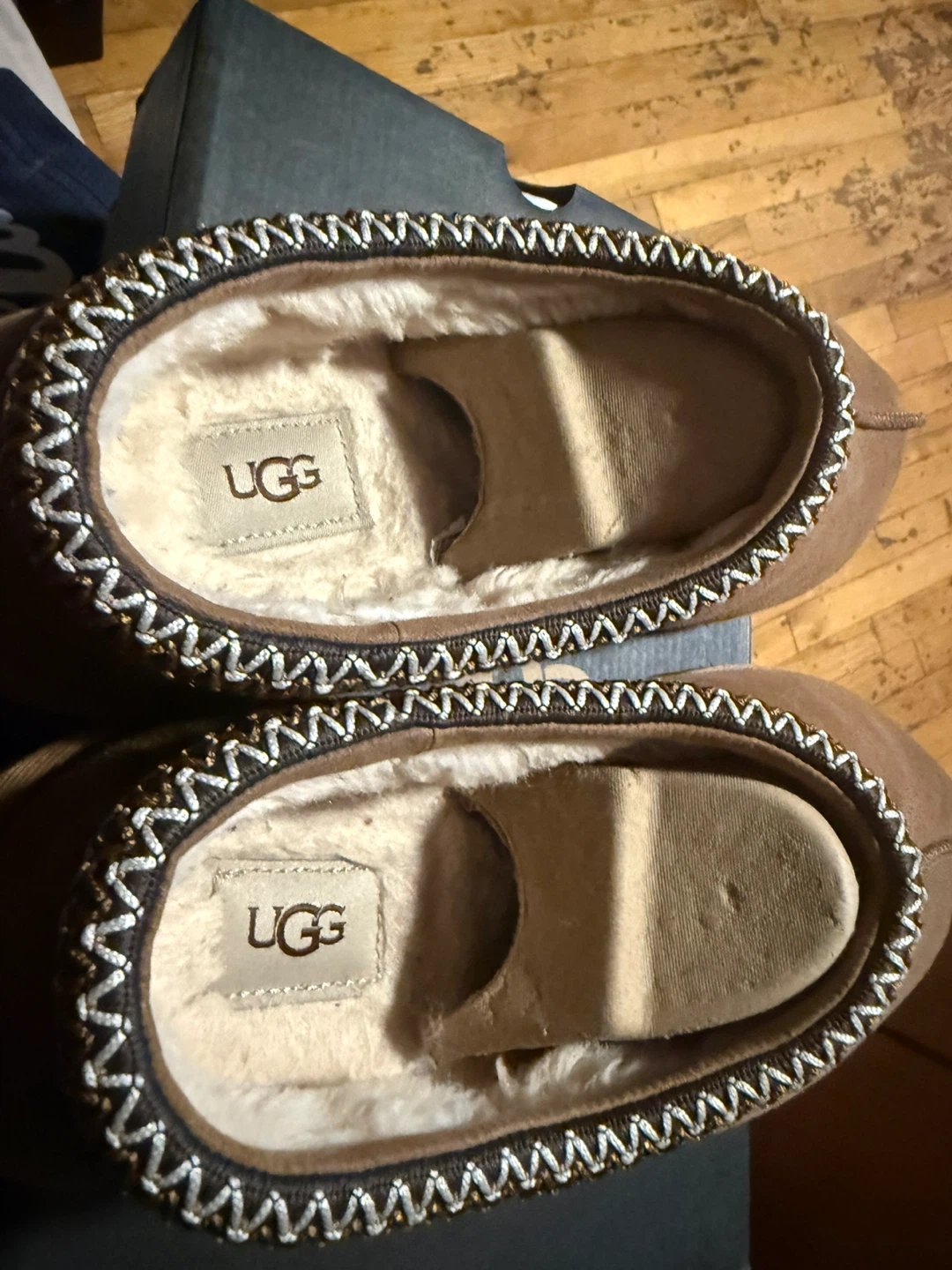 UGG Brown Suede Lined Slippers - photo 3