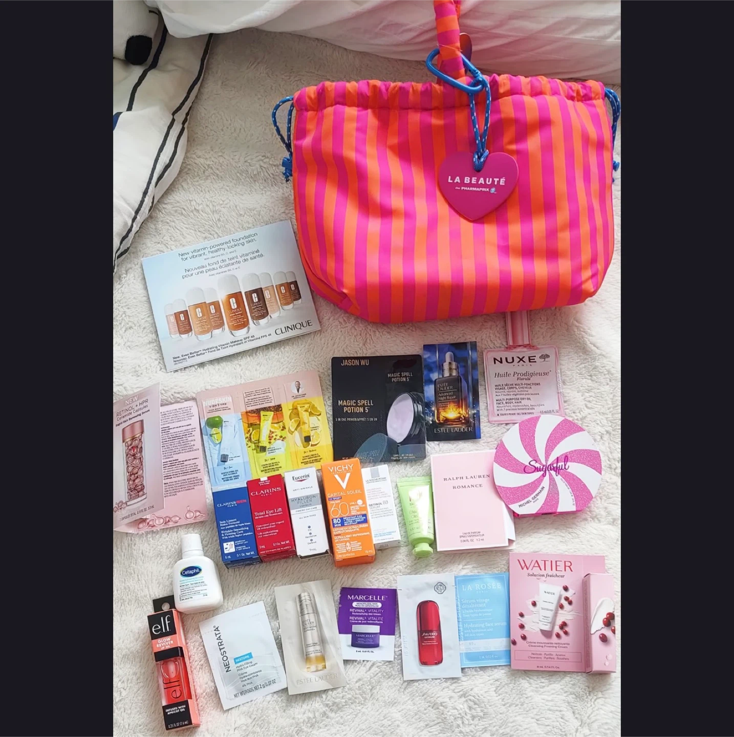 La Beauté Pharmaprix Beauty Bag with Skincare Samples