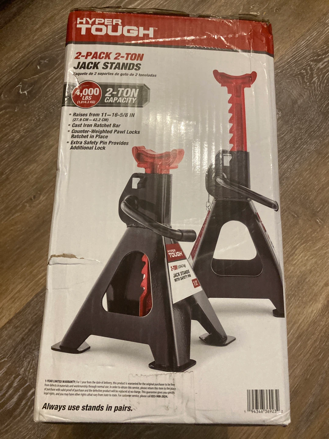 Hyper Tough 2-Pack 2-Ton Jack Stands - photo 2