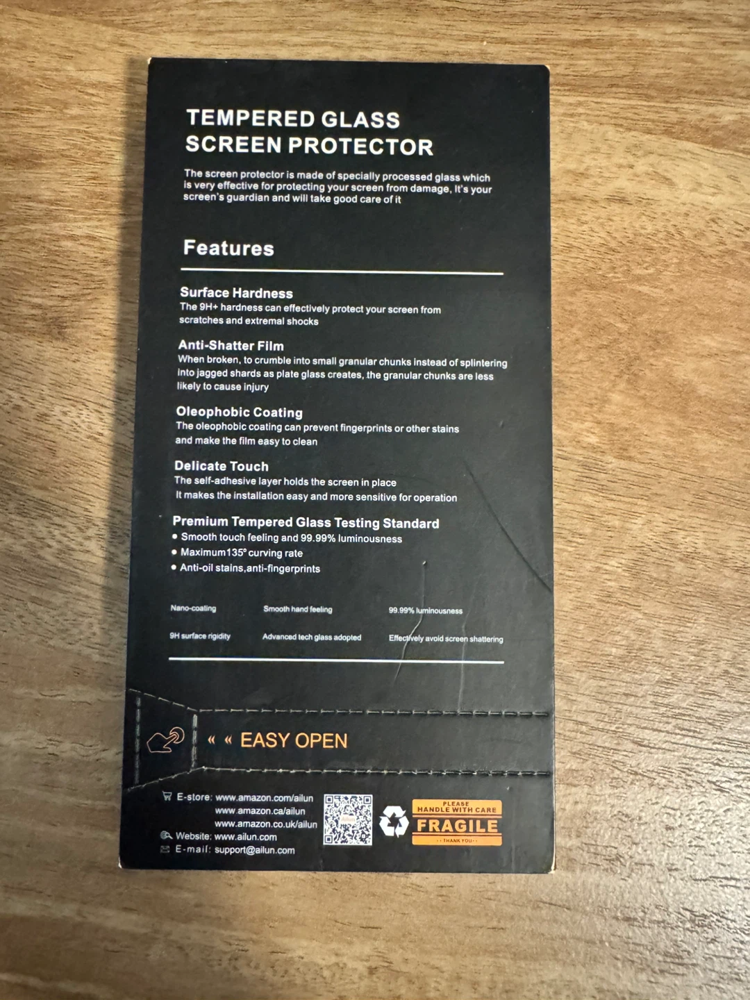 Ailun Tempered Glass Screen Protector for iPhone 15 pro max - photo 2
