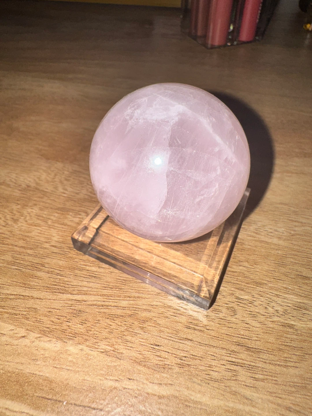 Rose Quartz Sphere Crystal Ball