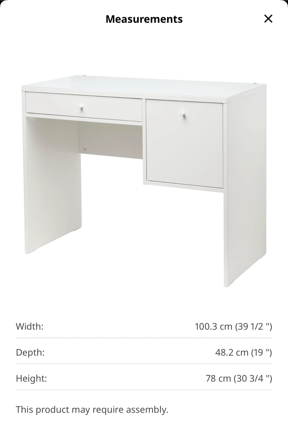 IKEA SYVDE dressing table - photo 5