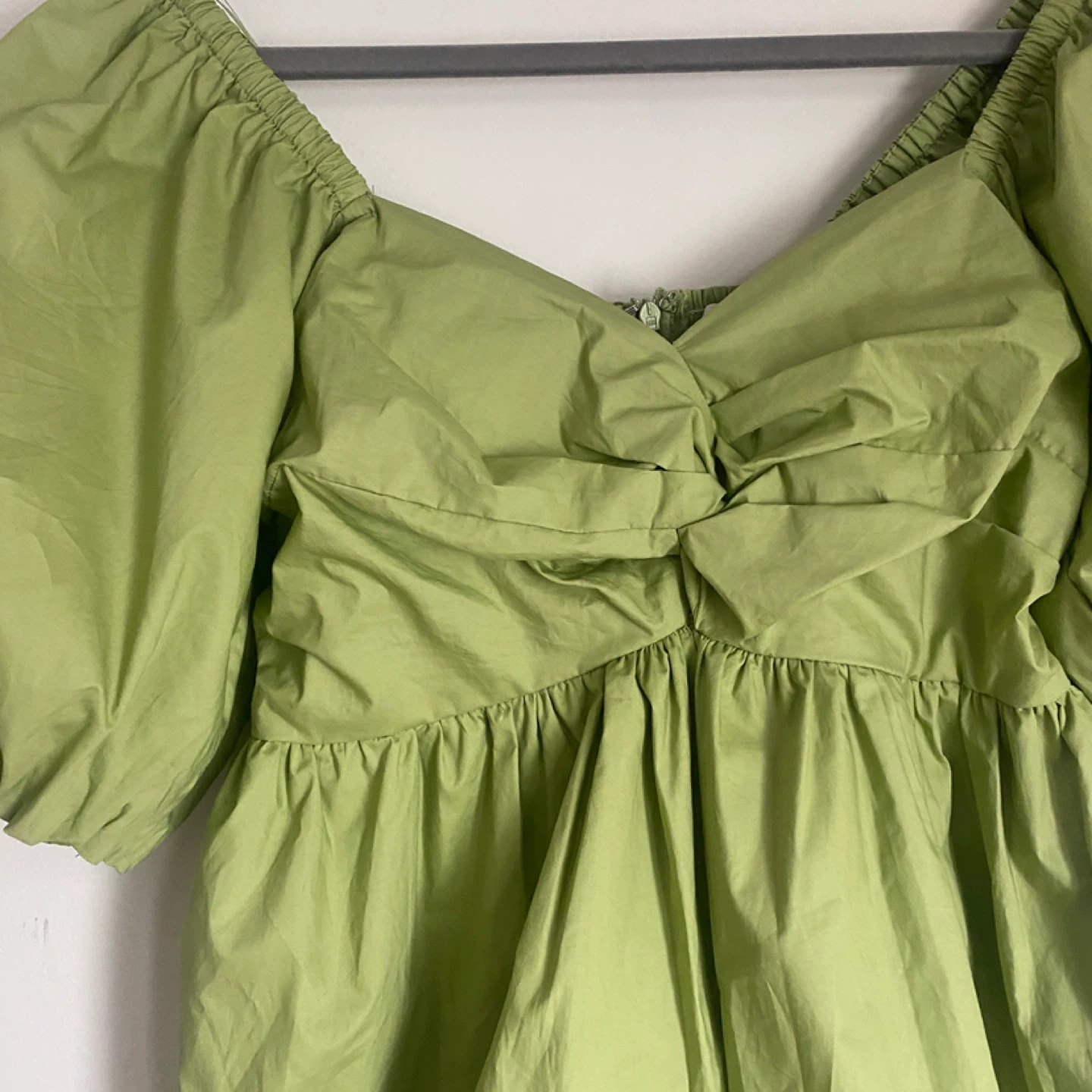 BRAND NEW En Saison Green Puff Sleeve Dress Size S - photo 5