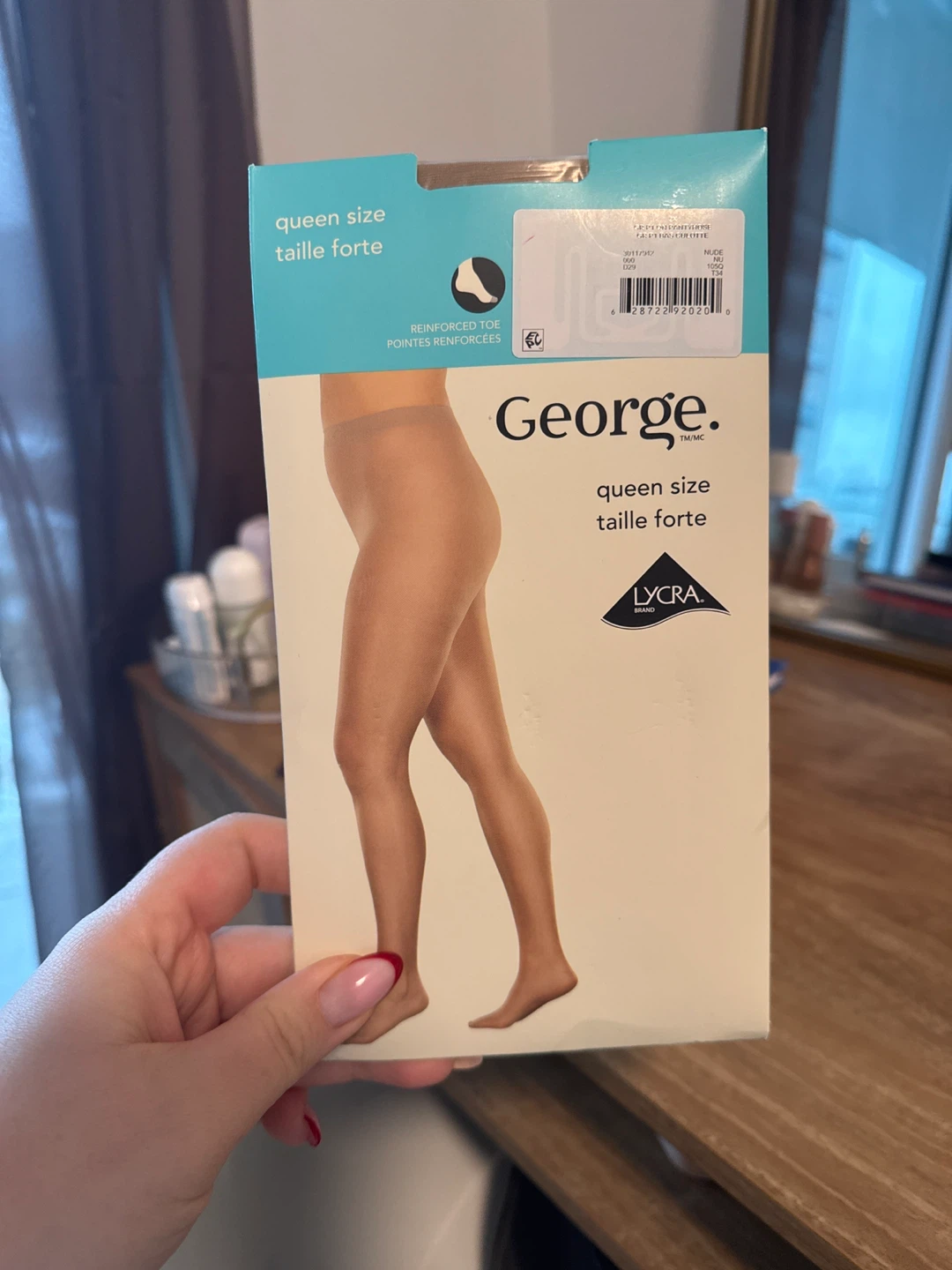George Queen Size Tights - Nude