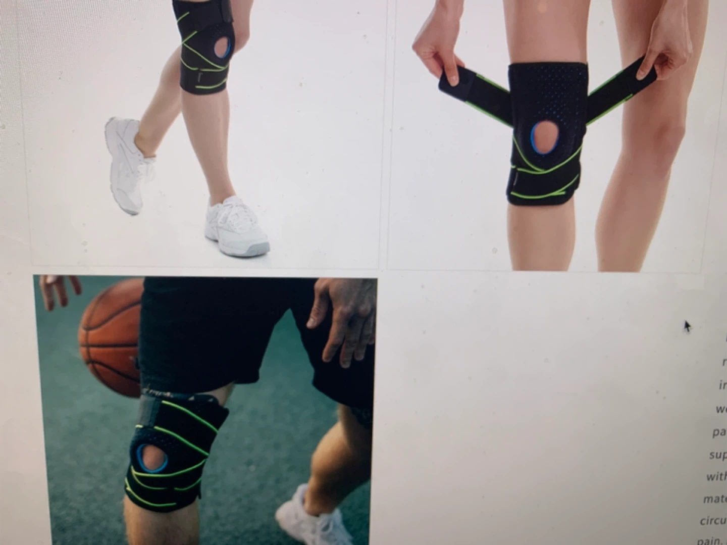 New  Knee Brace with Stabilizers and Patella Gel Pad - photo 2