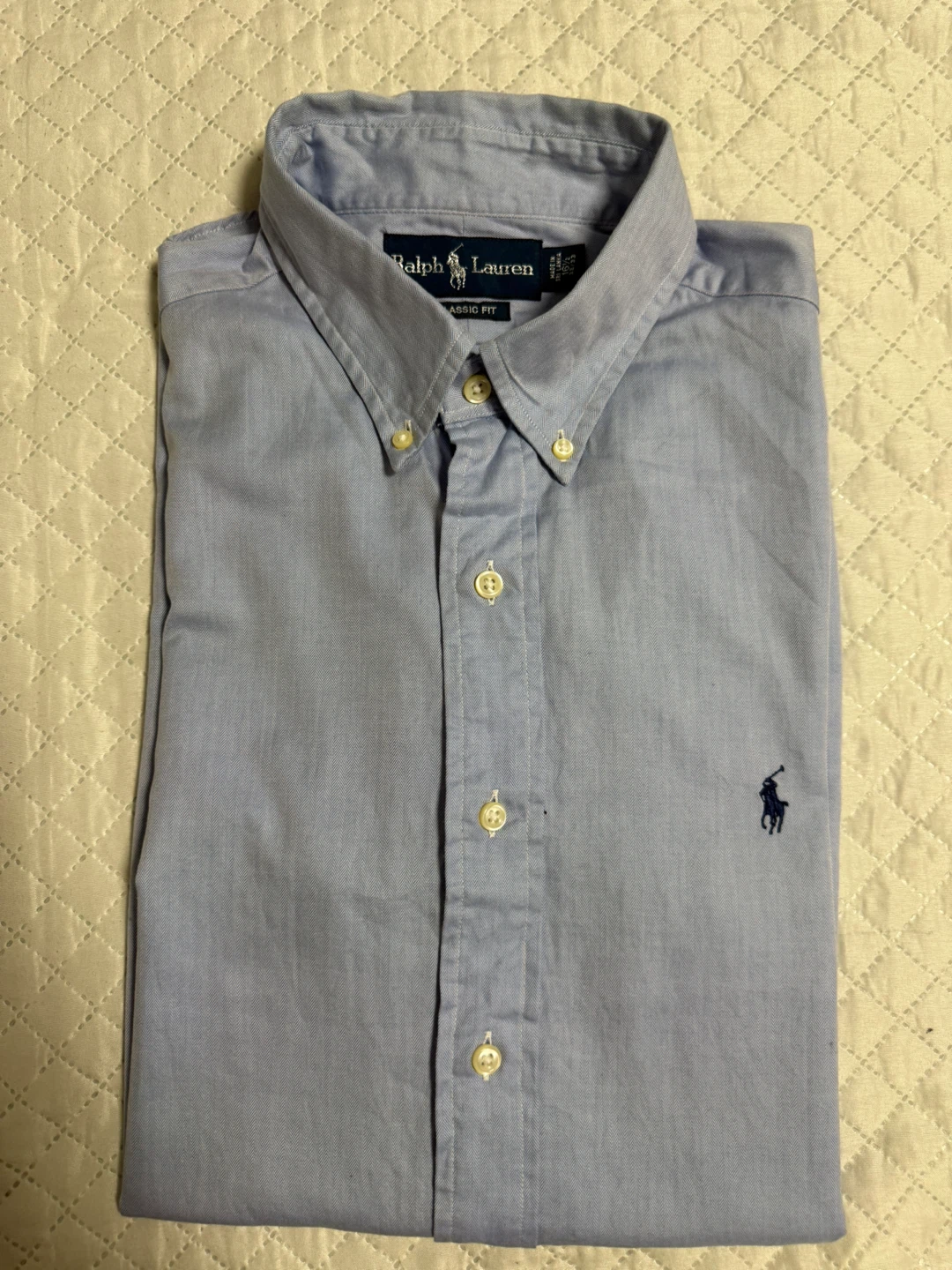Ralph Lauren Classic Fit Oxford Button-Down Shirt - Blue