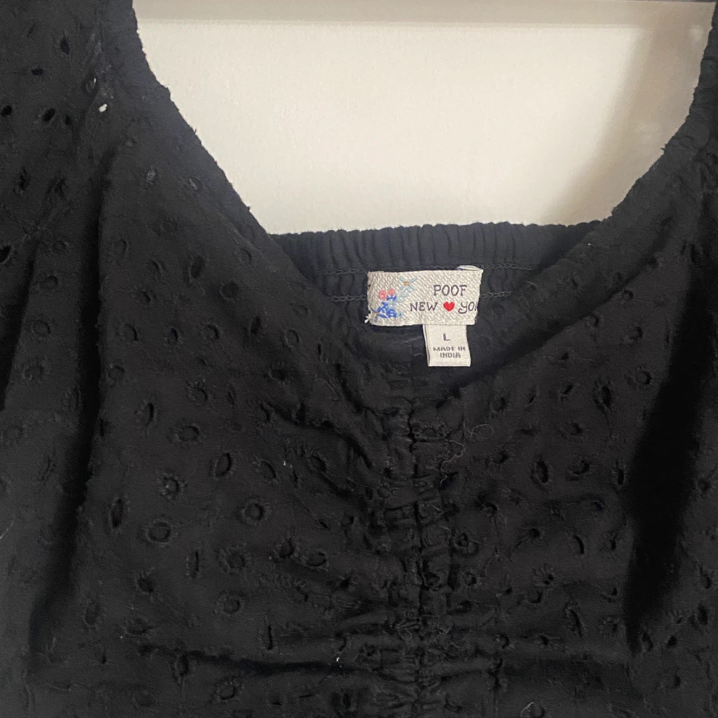 POOF New York Black ruched Top - photo 4