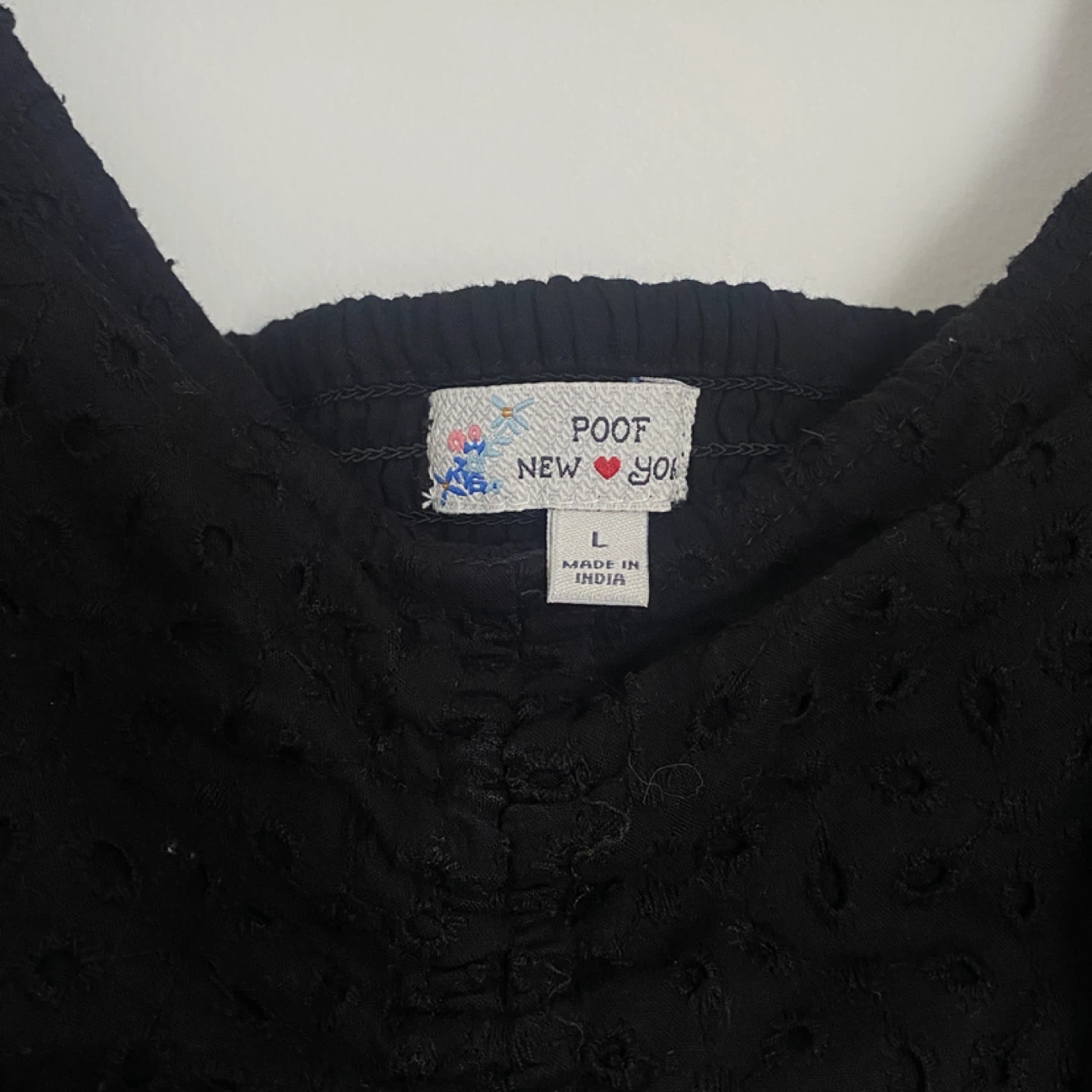 POOF New York Black ruched Top - photo 2