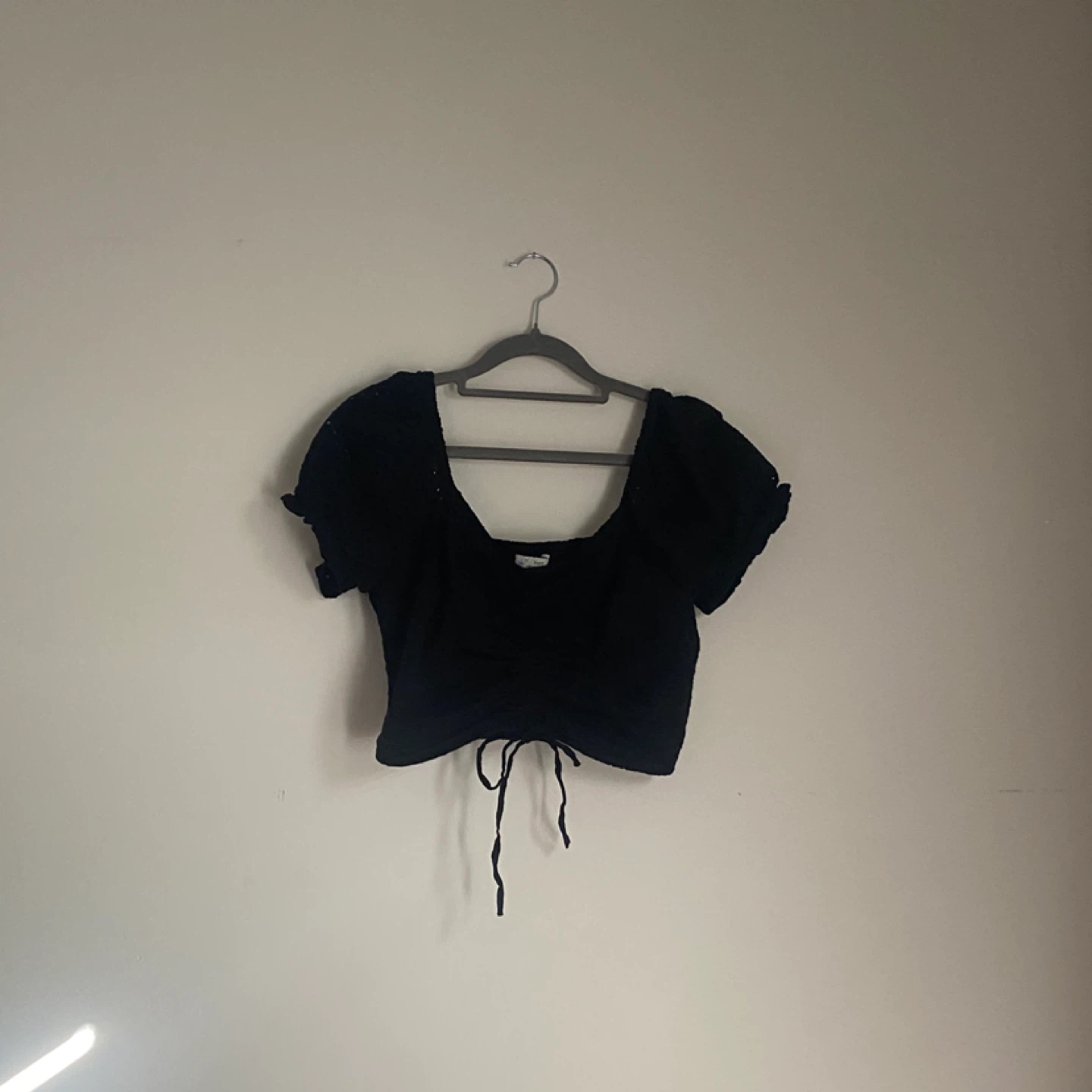 POOF New York Black ruched Top