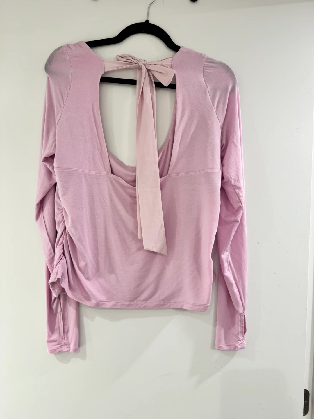 Blogilates Pink Long Sleeve Top with Bow Back - photo 4