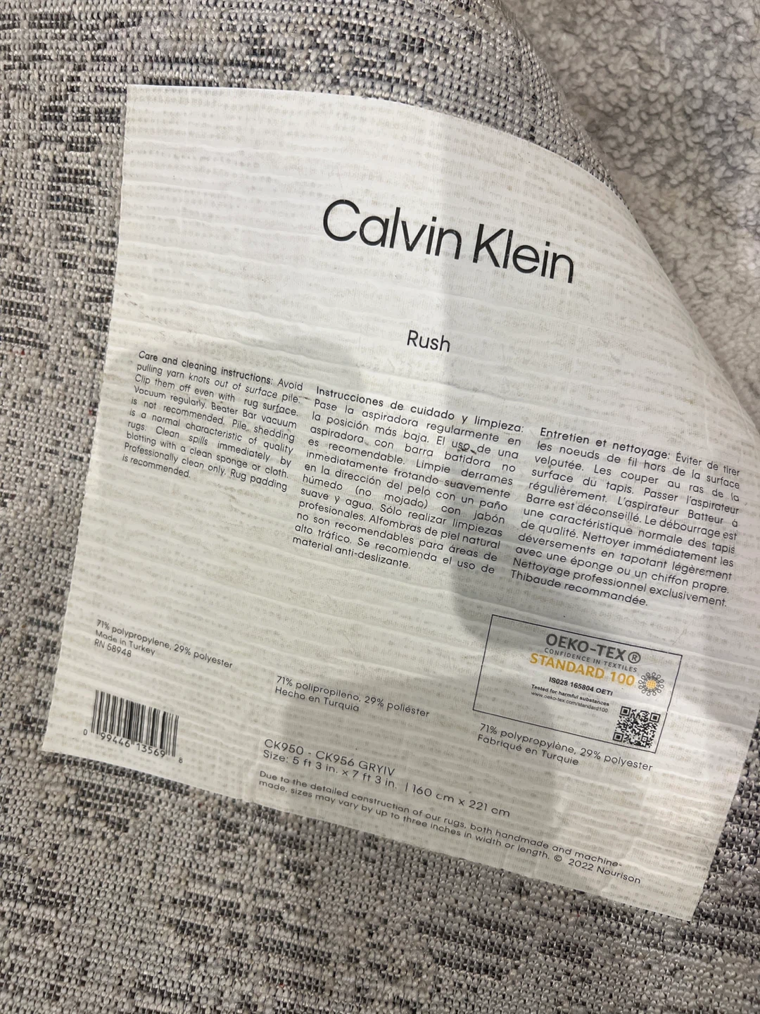Calvin Klein Modern Abstract Area Rug (Free) - photo 2