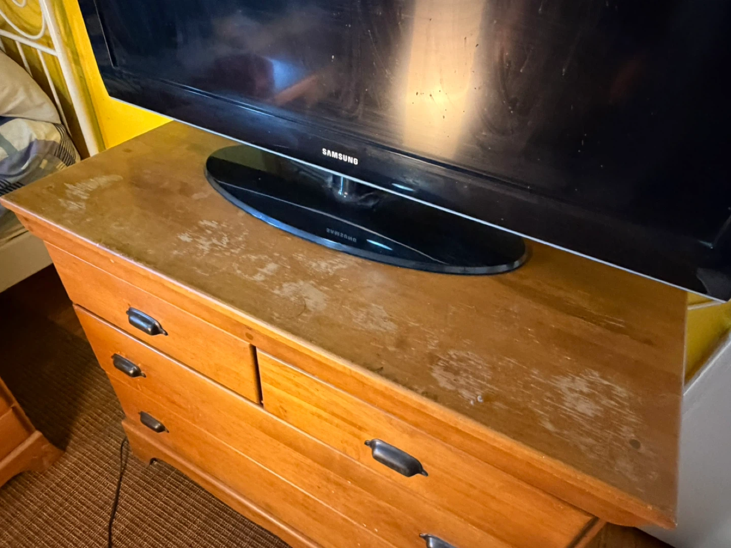 Retro Wooden Desk, Dresser, and Nightstand Set - photo 3