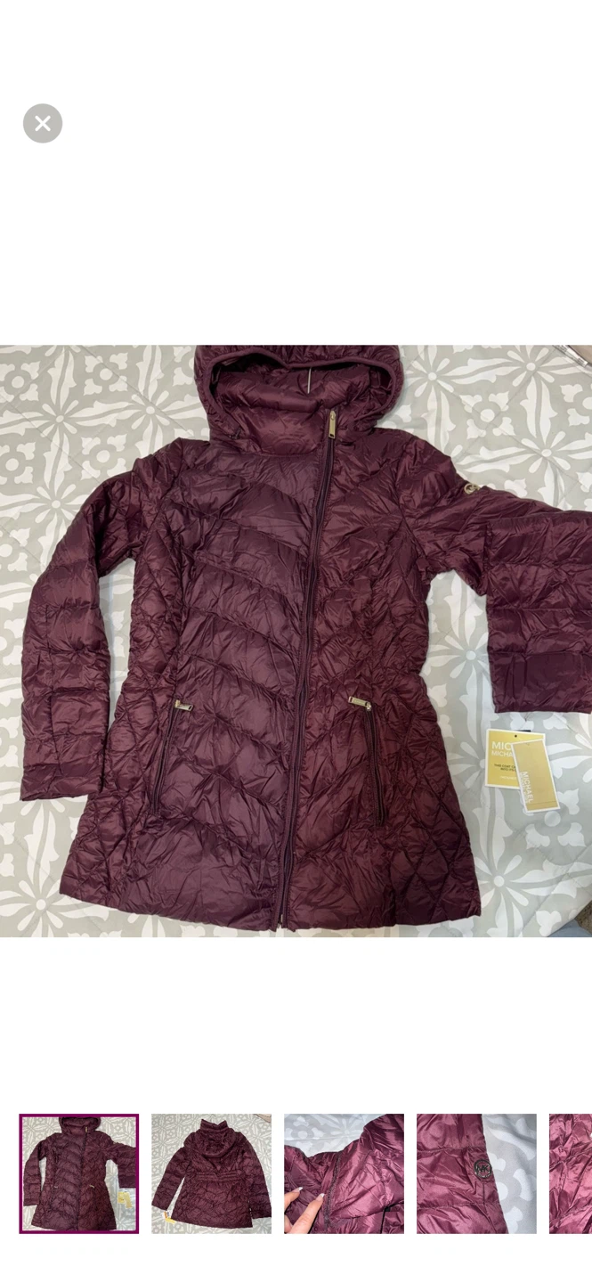 Michael Kors Packable Down Fill Hooded Jacket 🥕