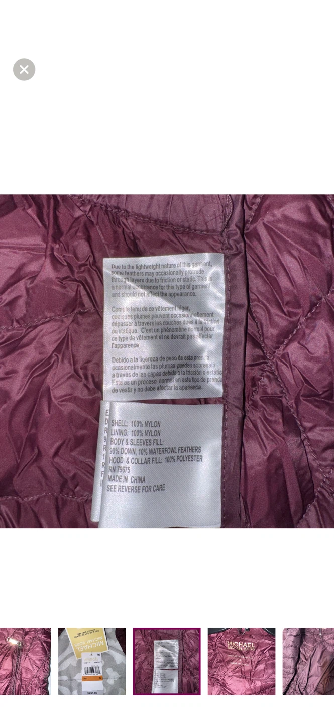 Michael Kors Packable Down Fill Hooded Jacket 🥕 - photo 4